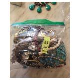 Costume Jewelry and Accessories in Plastic Bag