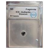 ICG-Authenticated El Cazador Shipwreck Coin Fragme