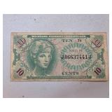 Military Payment Certificate, Series 481, 10 Cents