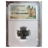 1284-1295 Spain Cornado Coin of Sancho IV with Fin
