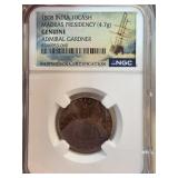 1808 India 10 Cash Madras Shipwreck Coin