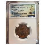 1808 India 10 Cash Madras Presidency Coin (4.7g) 