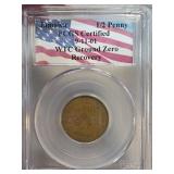 Jamaica 1/2 Penny 9/11 WTC Ground Zero Recovery Co