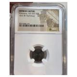 Roman Empire Constans AE4 Coin (AD 337-350) Certif