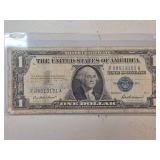 1957 $1 Silver Certificate US Note in Protective S