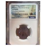 1808 India 10 Cash Madras Shipwreck Coin