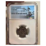1636-42 Spain 6 Maravedis Seville Counterstamped V