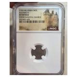 1252-1284 Spain Obol of Alfonso X Graded XF Detail