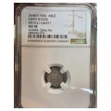 Mengli Giray I Akce Coin AH884, AU 58 by NGC