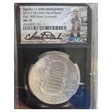 Apollo 11 50th 2019 $1 1st Day MS70 Silver