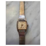 Bulova Ladies Gold-Tone Watch with Diamond Accents