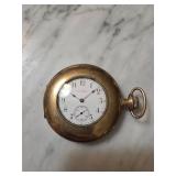 Elgin Gold-Fill Pocket Watch with Engraved Case an