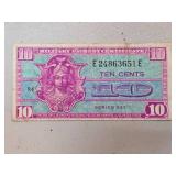 Series 521 Ten-Cent Military Payment Certificate