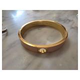Kate Spade New York Gold-Tone Pink Enamel Bangle B