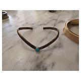 Sterling Silver DCC Bracelet with Turquoise Stone