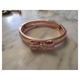 Betsey Johnson Rose Gold-Tone Bow Bracelet