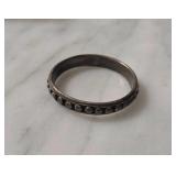 Sterling Silver Ring with Beaded Design