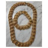 Napier Gold-Tone Necklace and Bracelet Set