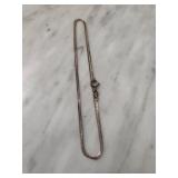 Sterling Silver Chain Necklace with Lobster Claw C