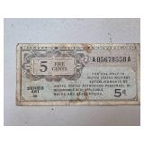 1946 United States Military Payment Certificate 5