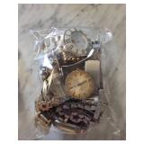 Bag of Mixed Watch Parts and Watches in Various Co