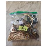 Costume Jewelry Lot in Plastic Bag