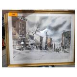 Robert Fabe ï¿½March Morningï¿½ Signed Print with Fram