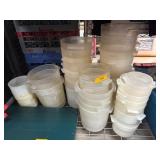 Plastic Food Storage Containers with Handles and M