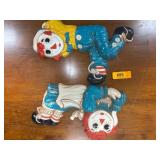 Raggedy Ann and Andy Wall Plaques by The Gorham Co