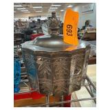 Rogers Silverplate Decorative Lidded Container wit