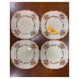 Four Myott Staffordshire England Plates, Pattern P