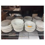 35 Buffalo Brand White Ceramic Bowls