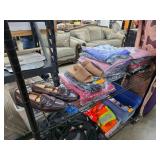 Clothing, Footwear, and Accessories Lot on Shelvin