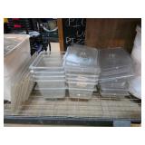 Transparent Plastic Food Containers with Lids