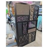 Decorative Metal and Woven Panel Wall Art