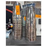 Two Stainless Steel Cocktail Shakers
