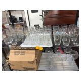 Libbey Glassware Including Juice Glasses and Wine