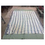 Three Vintage Bed Toppers with Various Patterns an