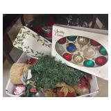 Christmas Decorations Including Ornaments, Garland