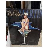 Blue Dolphin Martini Artwork by Ralph Burch
