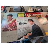 Three Elvis Presley Vinyl Records: Blue Hawaii, El
