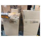 Two Boxes of 250ml Glass Bottles (24 Total)