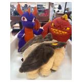 3 Plush Toys Including Marvel and Skylanders Giant