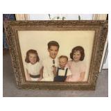 Ornate Frame with Family Portrait