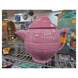Pink Drip-O-Lator Pottery Teapot with Lid