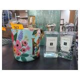 Jo Malone and Clinique Fragrances with Floral Deco
