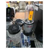 Lot with Magic Bullet Blender, Tableware, and Kitc