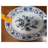 Nikko Japan Double Phoenix Blue and White Porcelai