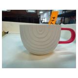 Starbucks 12 fl oz Ceramic Mug with Pink Handle