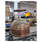 Paul Revere Copper Tea Kettle with Wooden Handle